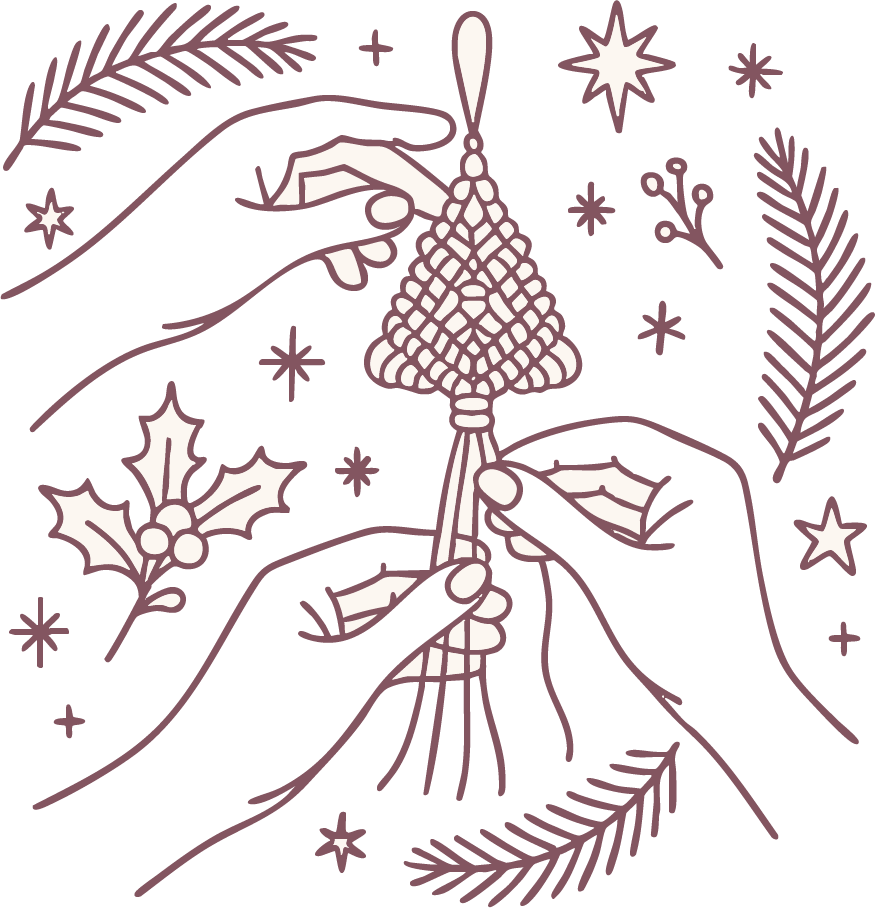 Weihnachtsmakramee Icon